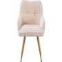 Voir la diapositive 4 : Habitat et Jardin Lot de 2 chaises en velours côtelé   Mayra  - 60 x 56 x 88 cm - Beige