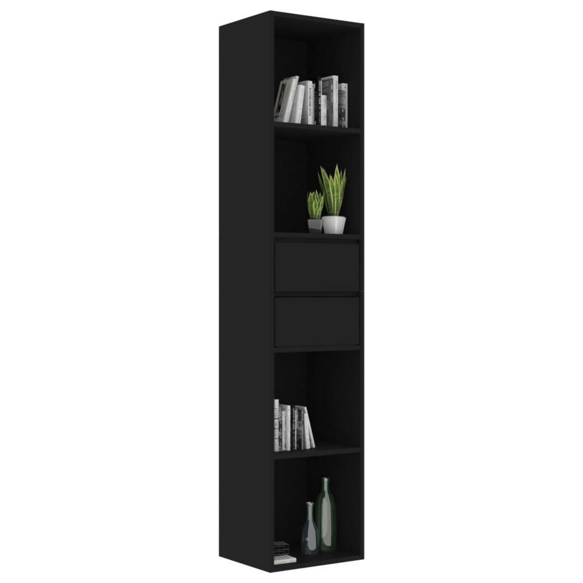 VIDAXL Bibliotheque Noir 36x30x171 cm Bois d'ingenierie