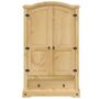 Voir la diapositive 4 : VIDAXL Garde-robe  101x52x170 cm bois de pin massif