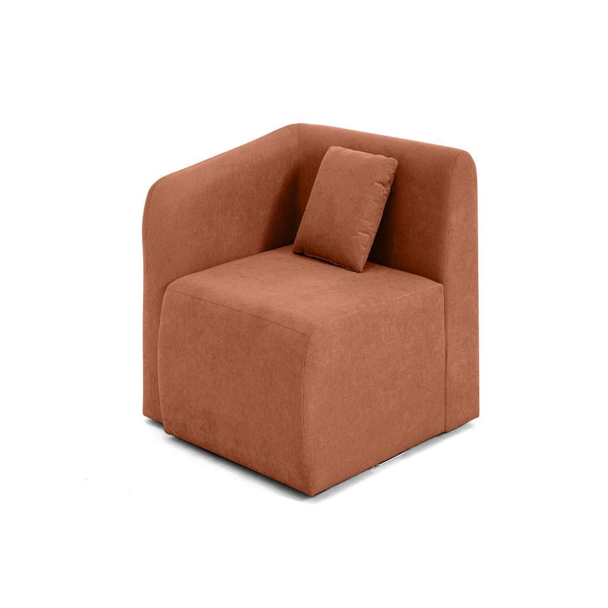 Voir la diapositive 1 : LISA DESIGN Ikare - module d'assise d'angle gauche - en tissu
