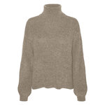 Vero Moda Pull Beige Femme Vero Moda Mili. Coloris disponibles : Beige