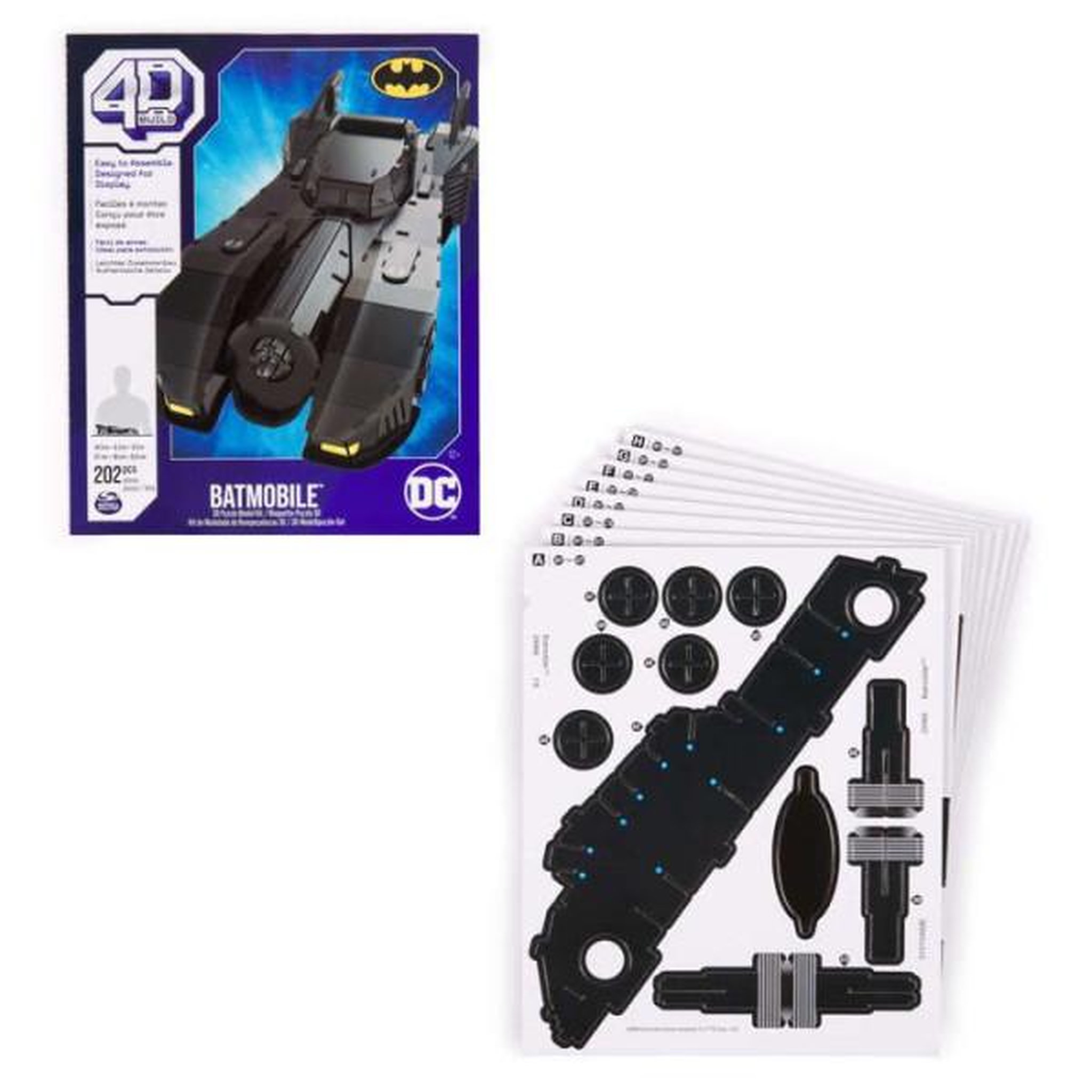 Voir la diapositive 3 : Spin Master Puzzle 4d build batman batmobile modele 3d de voiture a assembler