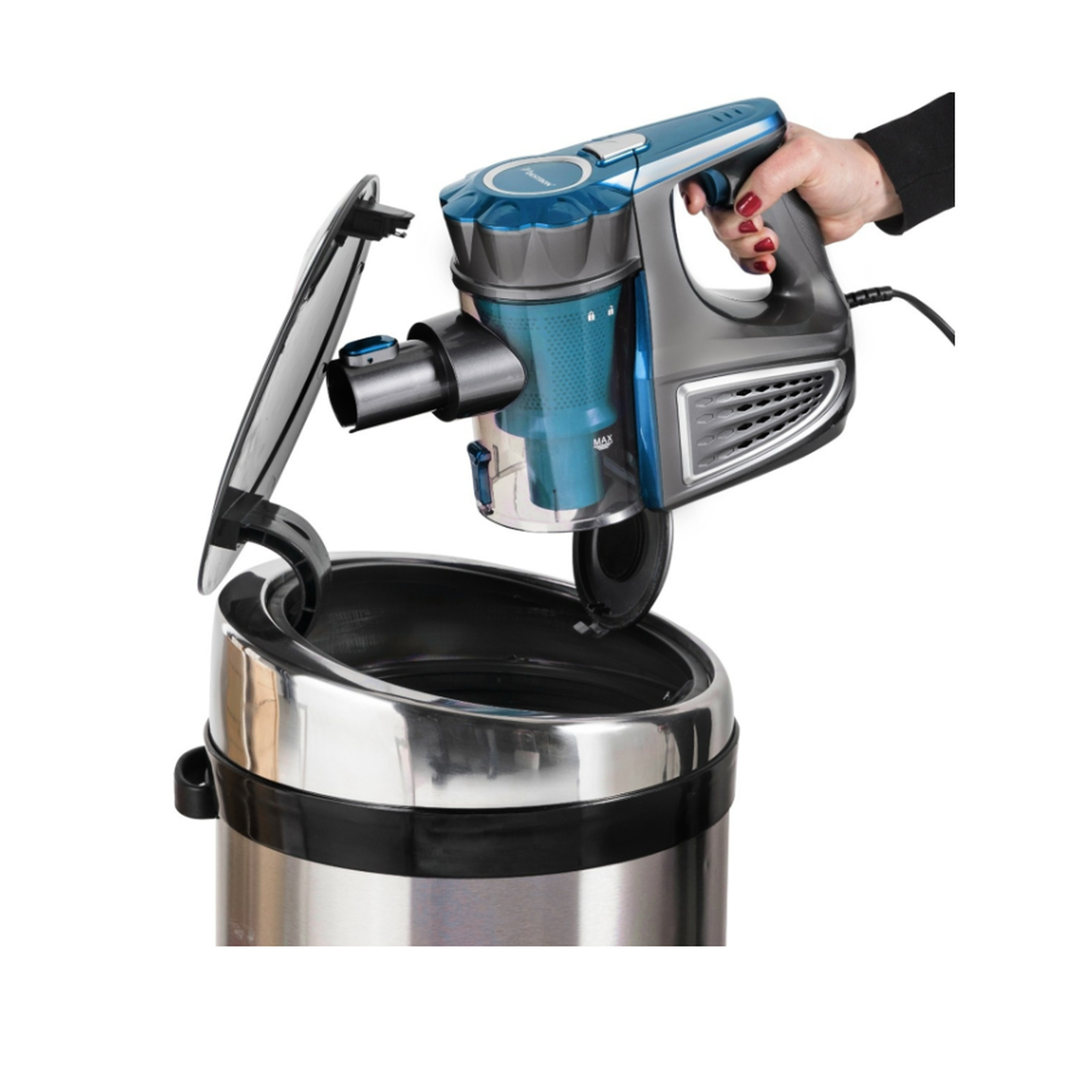 Voir la diapositive 4 : Bestron Aspirateur balai 2en1 600w - avc800