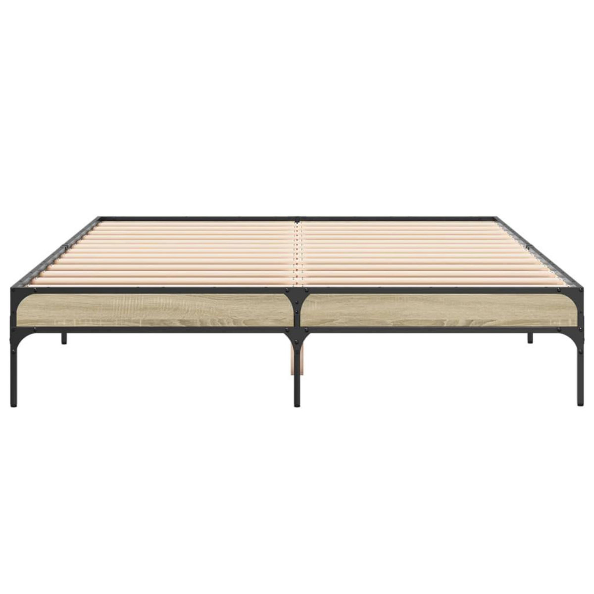 VIDAXL Cadre de lit sans matelas chene sonoma 140x200 cm