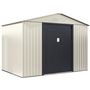 Voir la diapositive 1 : Habitat et Jardin Abri de jardin métal  Nebraska  - 5,29 m2 (4,83 m2 au sol) - Beige