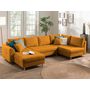 Voir la diapositive 1 : LISA DESIGN Rune - canapé panoramique - 7 places - style scandinave - droit