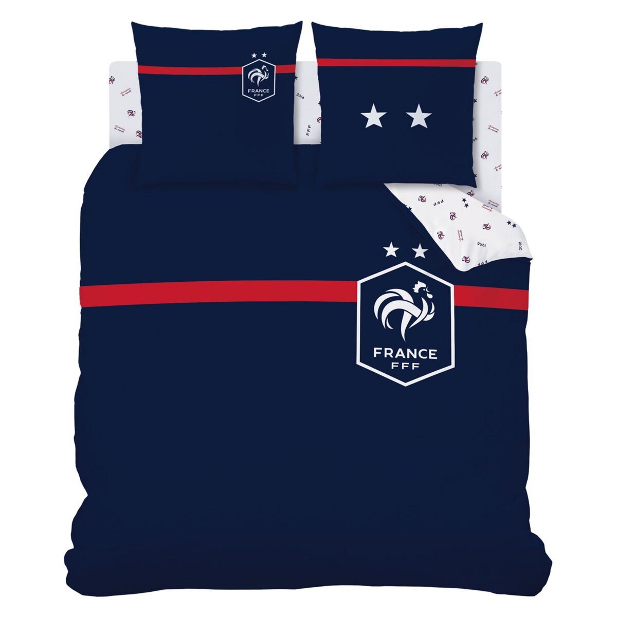 FFF Parure housse de couette en coton FFF CHALLENGE