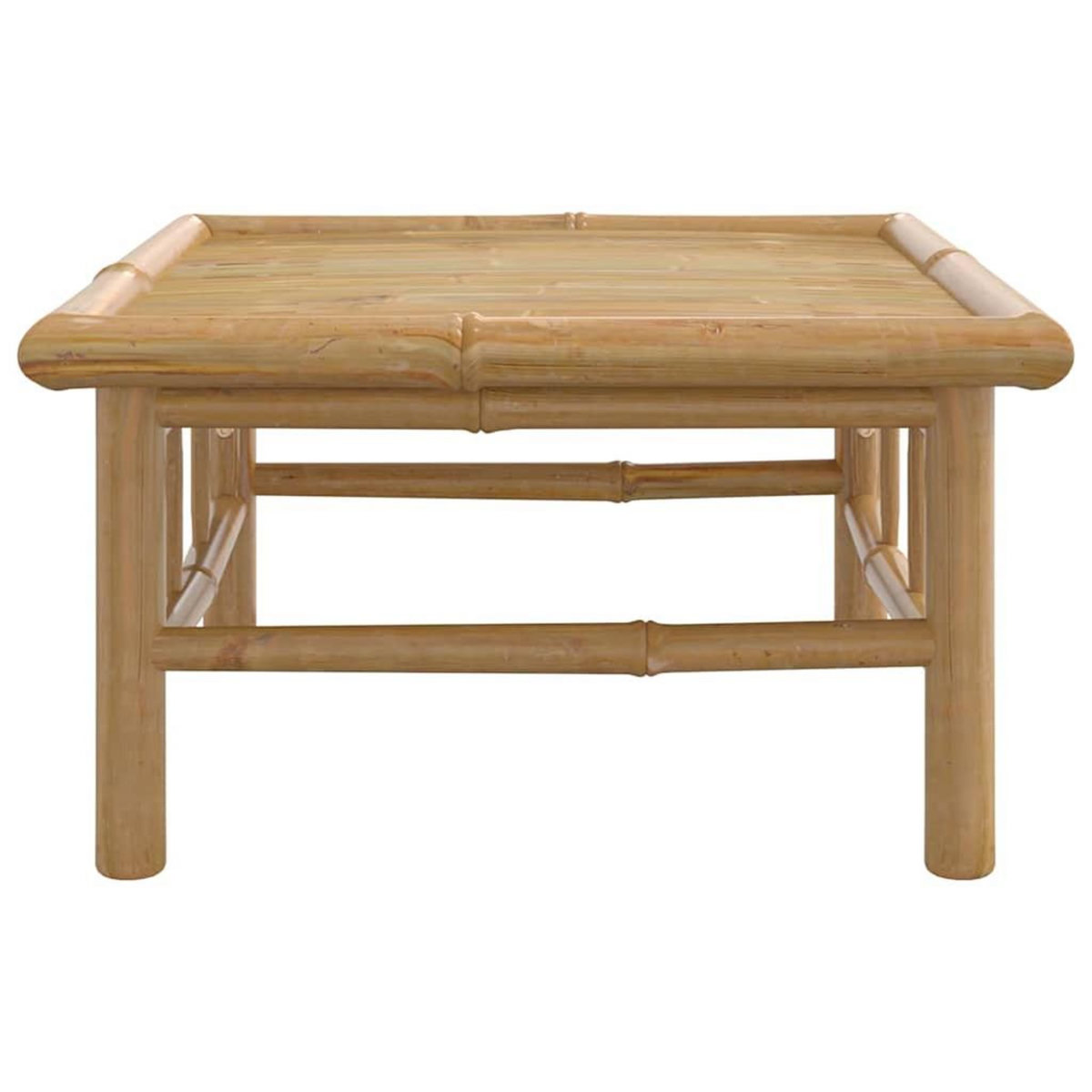 VIDAXL Table de jardin 65x55x30 cm bambou