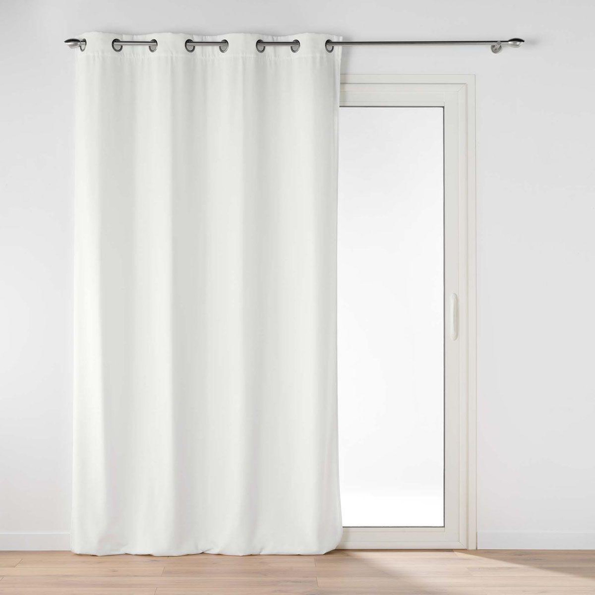 Douceur d'Intérieur Rideau à œillets velours  novana  135x260cm blanc