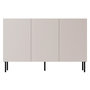Voir la diapositive 1 : BEST MOBILIER Timote - buffet - écru - 3 portes - 156 cm