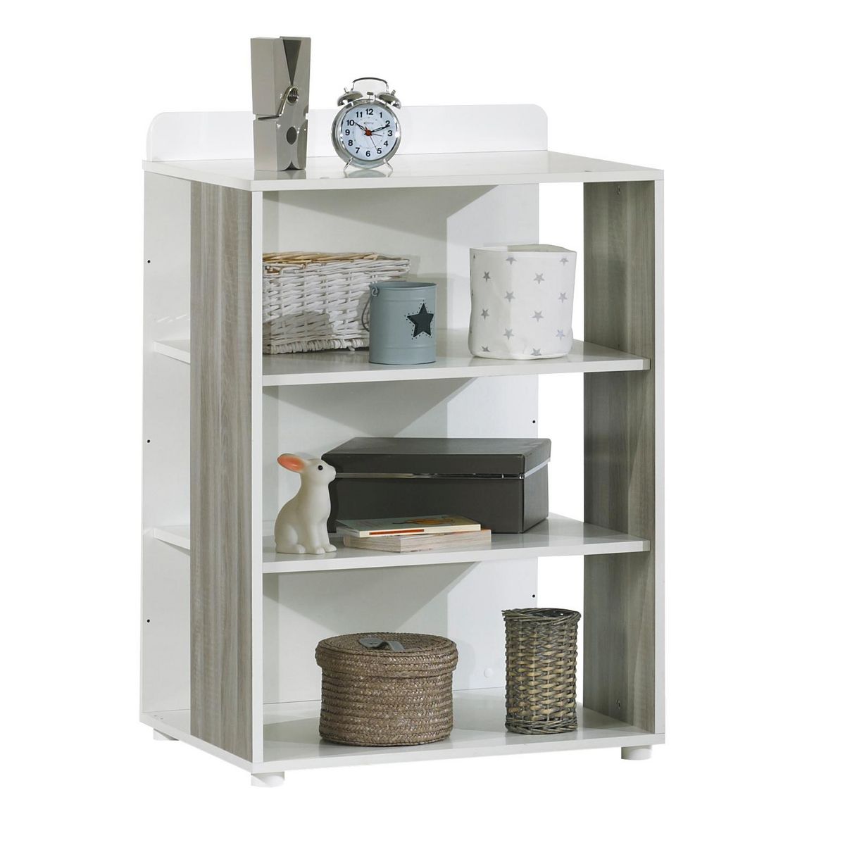 BABY PRICE Ensemble Lit bébé combiné 60 x 120 cm évolutif en 90 x190 cm FLO + tiroir LINOU