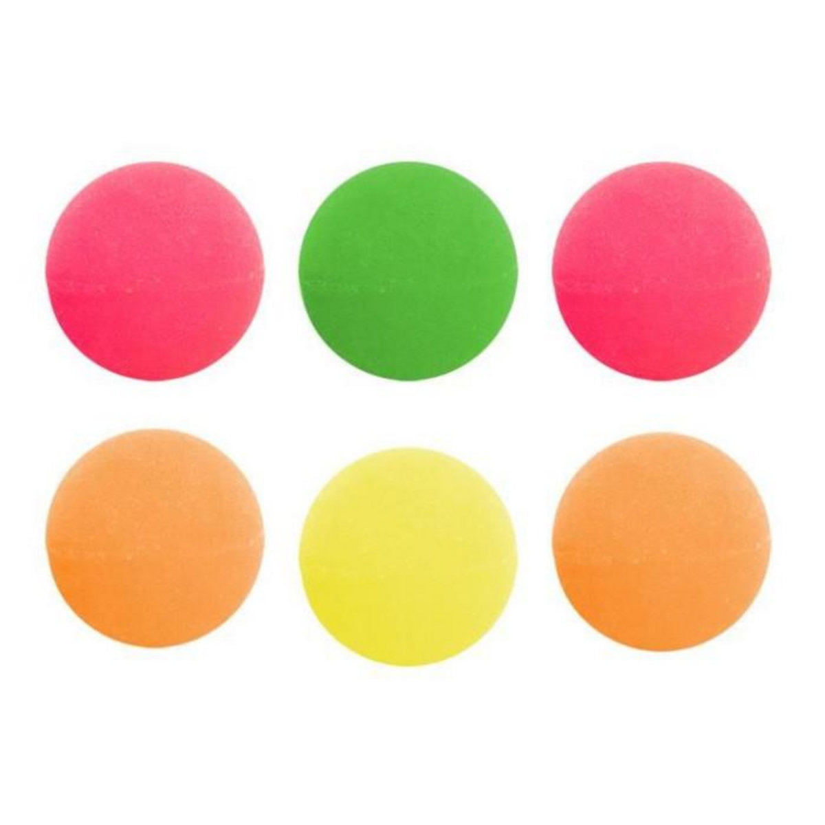 Paris Prix Lot de 6 Balles Rebondissantes  Fluo  3cm Multicolore