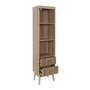 Voir la diapositive 4 : The Home Deco Factory Colonne de rangement Saulk en bois - Marron
