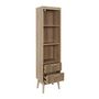 Voir la diapositive 4 : The Home Deco Factory Colonne de rangement Saulk en bois - Marron