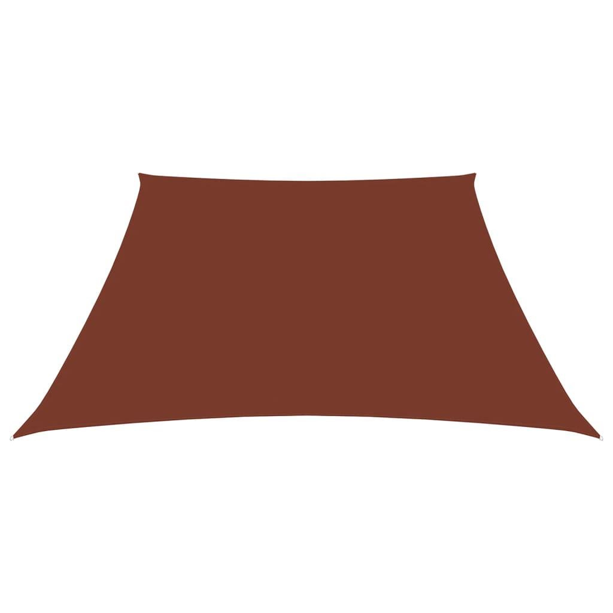 Voir la diapositive 2 : VIDAXL Voile de parasol Tissu Oxford trapeze 3/5x4 m Terre cuite