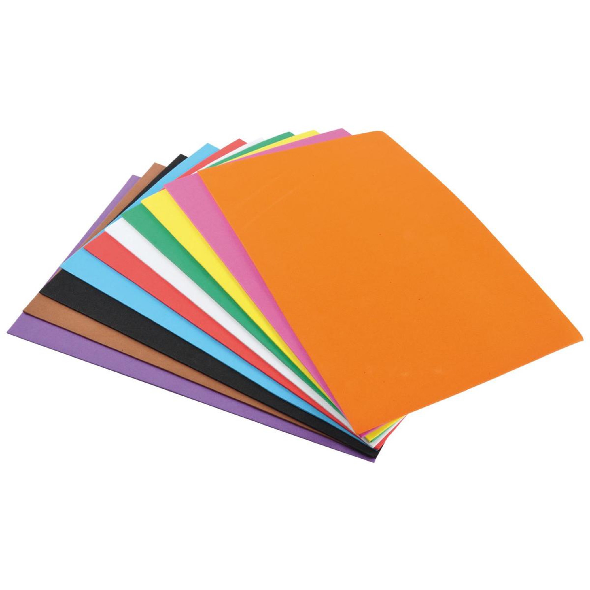 HOMEA Lot de 10 feuilles  a4 mousse  multicolore