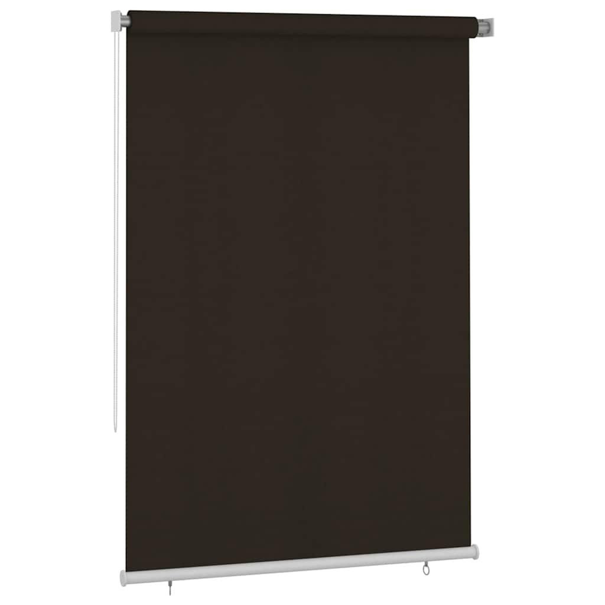 Voir la diapositive 2 : VIDAXL Store roulant d'exterieur 165 (l) x 230 (h) cm marron hdpe