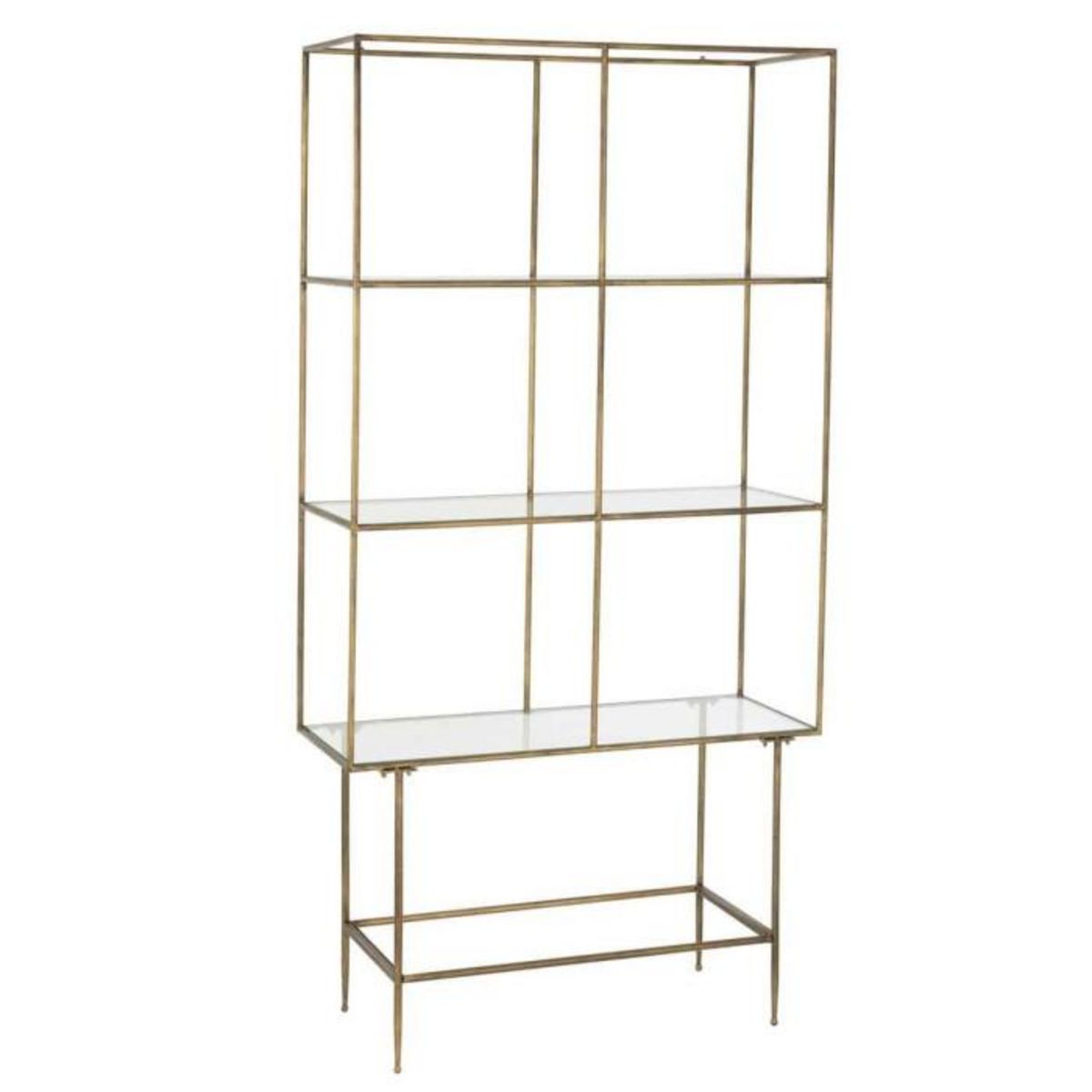 Paris Prix Étagère 3 Niveaux en Métal  Losipa  200cm Or