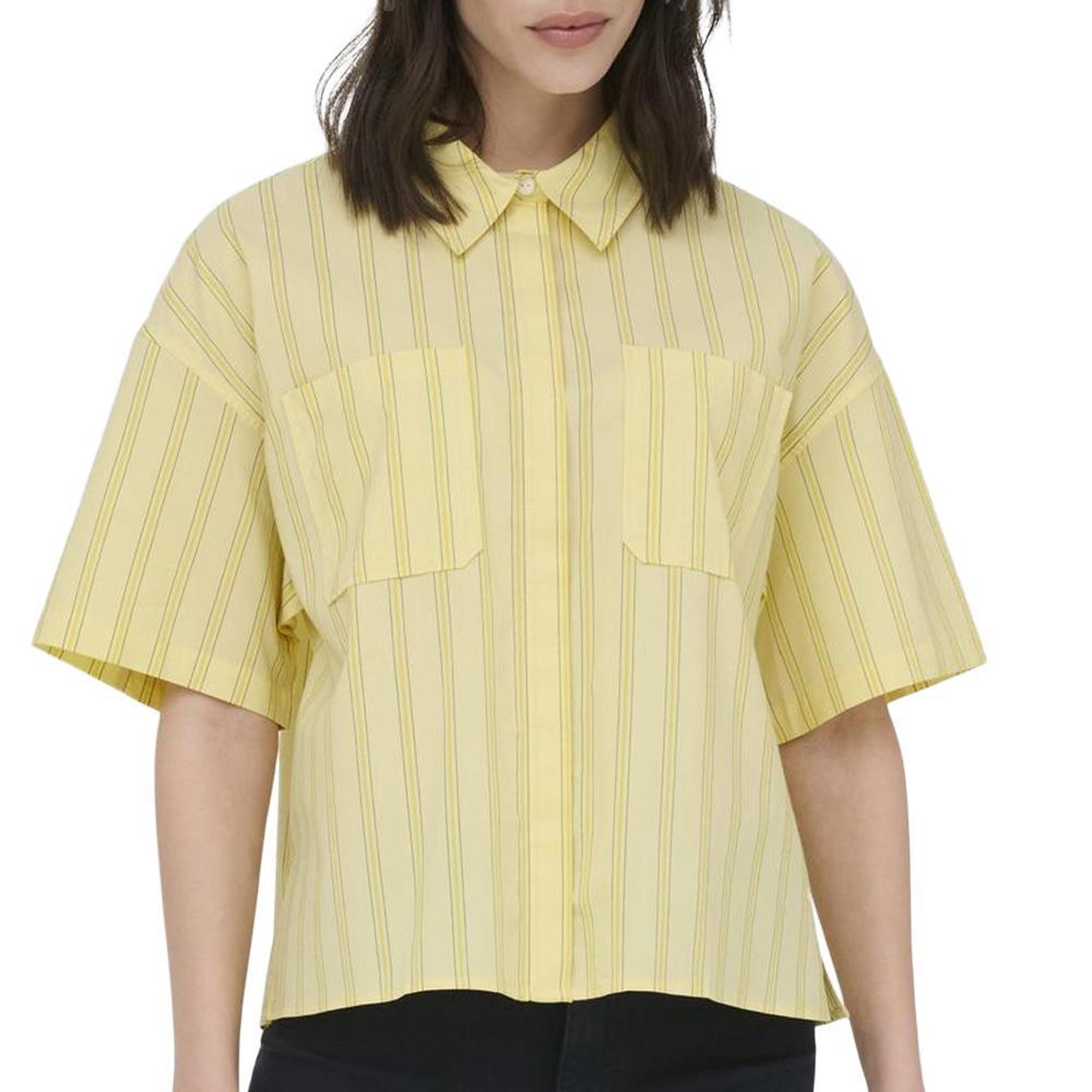 JACQUELINE DE YONG Chemise Jaune Femme JDY Mio. Coloris disponibles : Jaune