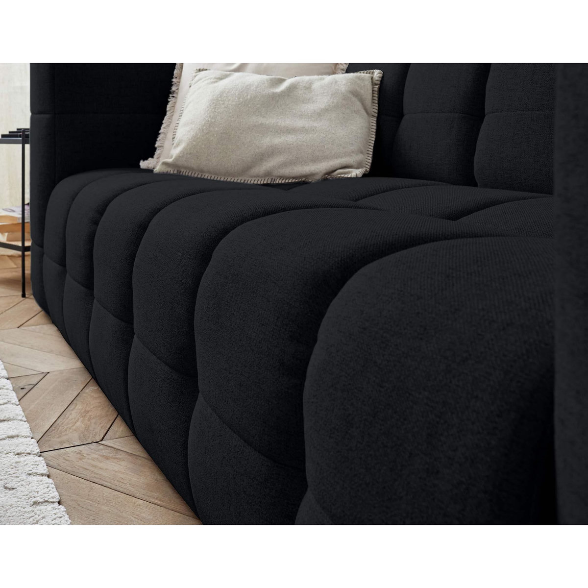 LISA DESIGN Suzano - canapé 3 places - en tissu