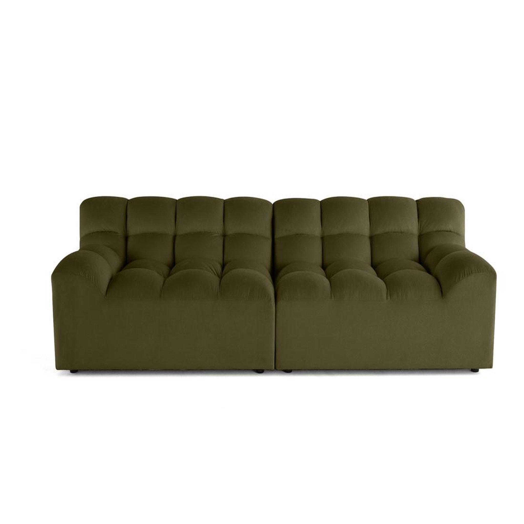 Voir la diapositive 1 : LISA DESIGN Napoli - canapé droit 4 places - en velours