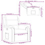 Voir la diapositive 6 : VIDAXL Fauteuil inclinable Gris fonce Tissu