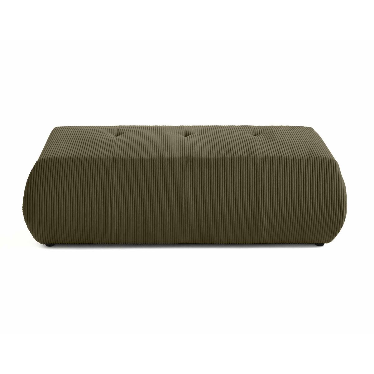 LISA DESIGN Onyx - pouf d'appoint - en velours côtelé