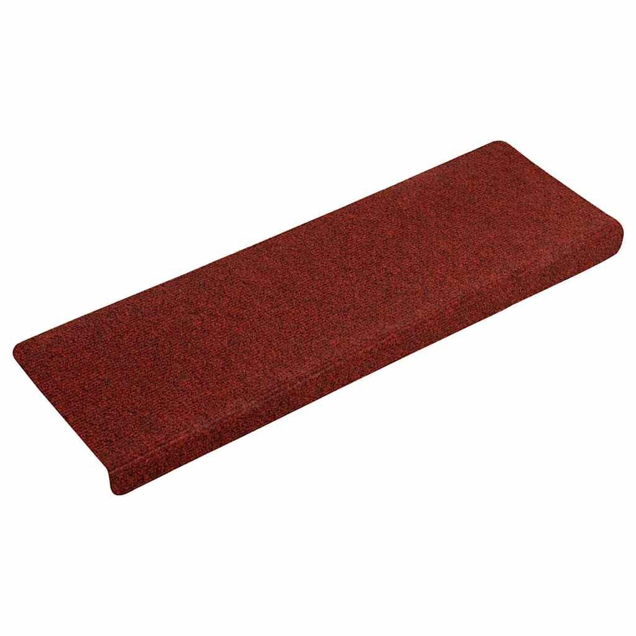 Voir la diapositive 2 : VIDAXL Tapis d'escalier autocollants 30 pcs rouge 65x21x4 cm