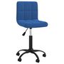 Voir la diapositive 3 : VIDAXL Chaises pivotantes a manger lot de 2 bleu velours