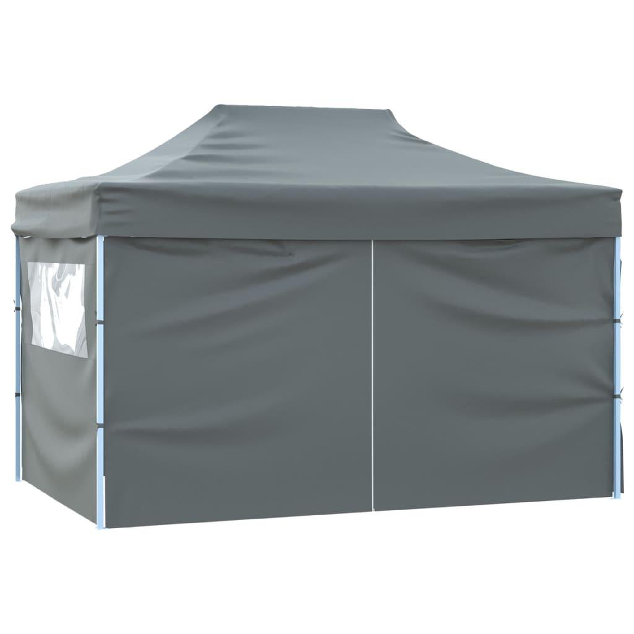 Voir la diapositive 4 : VIDAXL Tente pliable avec 4 parois laterales 3 x 4,5 m Anthracite