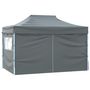 Voir la diapositive 4 : VIDAXL Tente pliable avec 4 parois laterales 3 x 4,5 m Anthracite