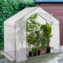 Voir la diapositive 2 : ID MARKET Serre d'hivernage maison 200 x 80 x 160 cm balcon et terrasse