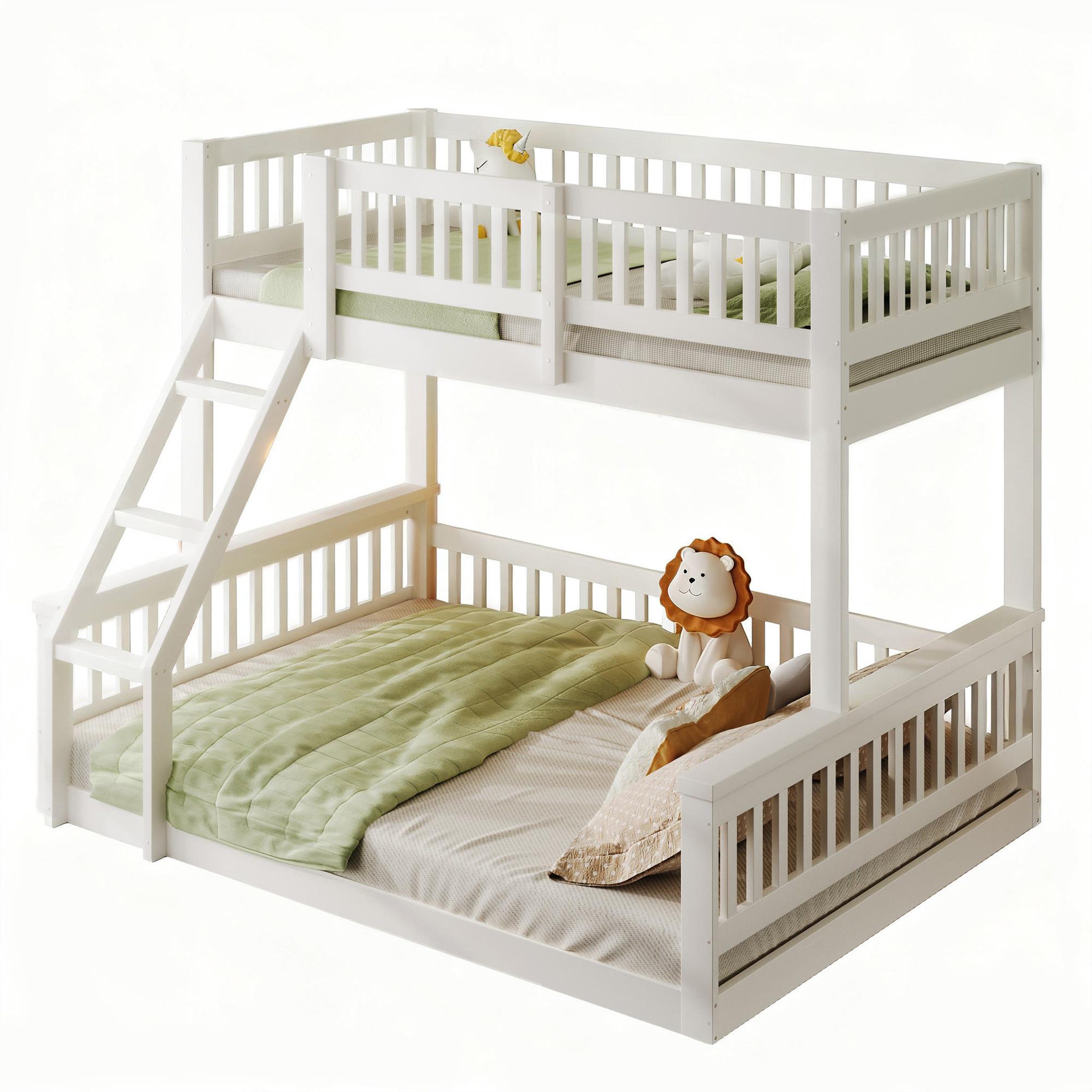 MERAX Lit superposé. Coloris disponibles : Marron, Blanc