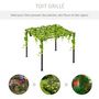 Voir la diapositive 4 : OUTSUNNY Pergola autoportante style contemporain - toit terrasse à décorer - dim. 3L x 3l x 2,3H m - métal époxy anticorrosion noir