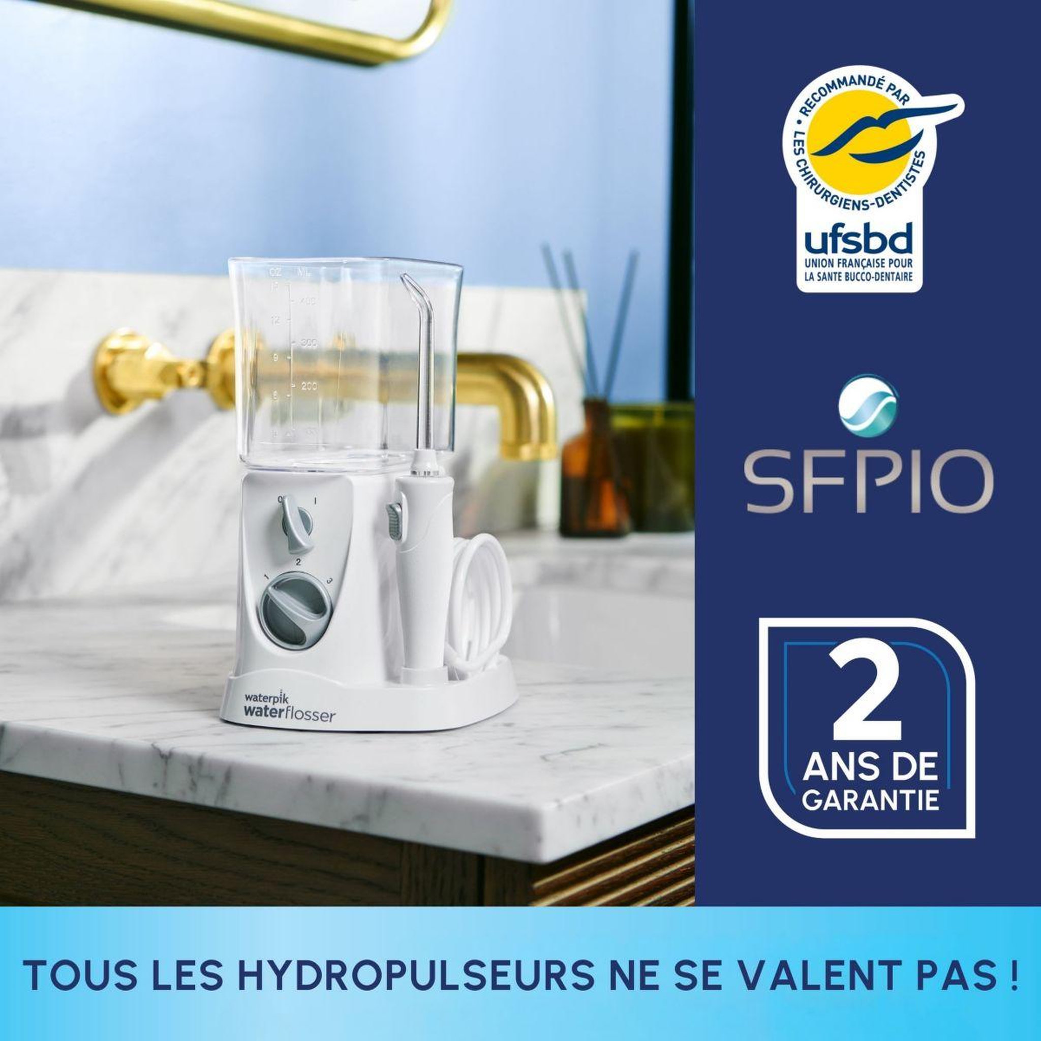 Voir la diapositive 5 : Waterpik Hydropulseur WF 310 Nano