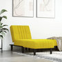 Voir la diapositive 1 : VIDAXL Chaise longue jaune velours