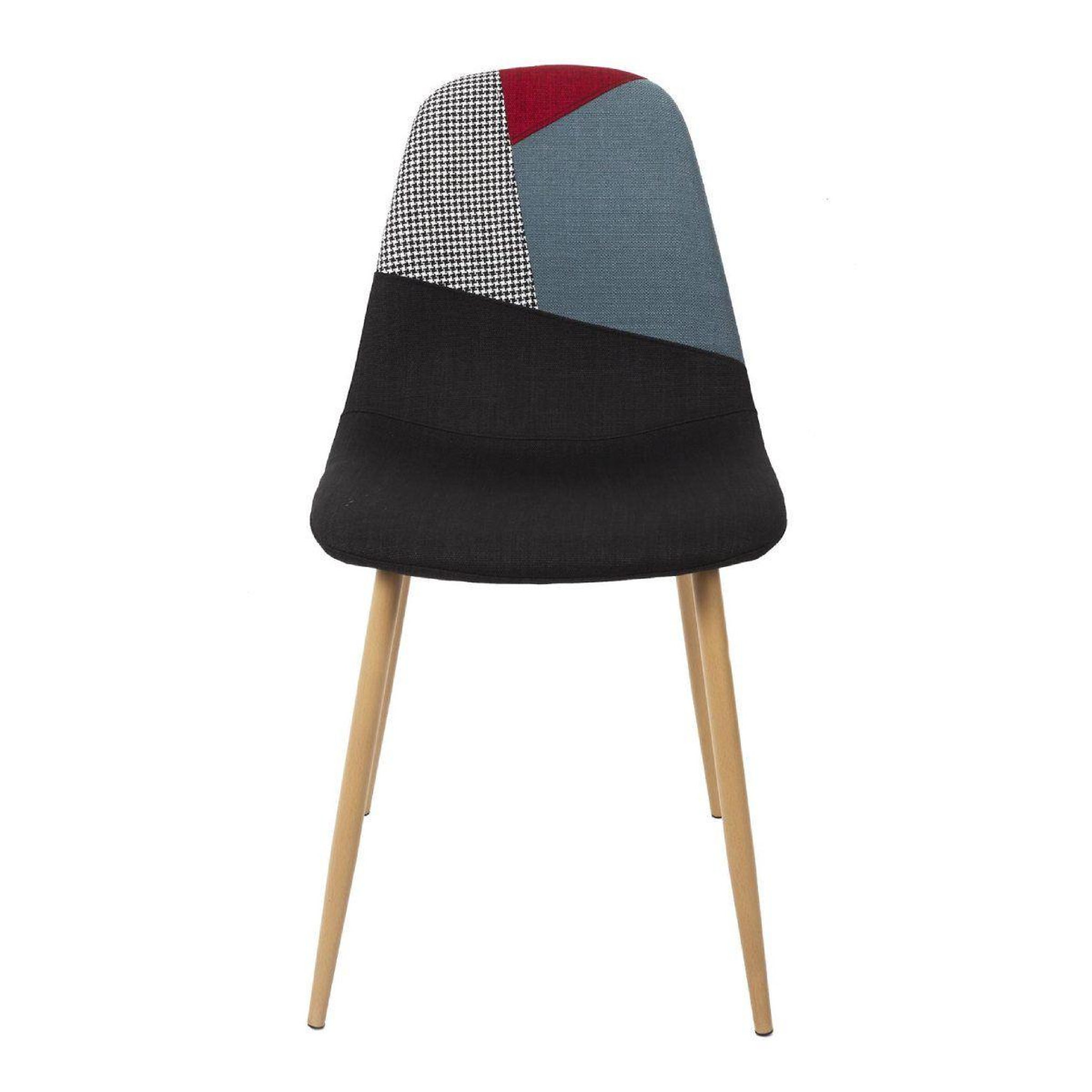 Voir la diapositive 6 : The Home Deco Factory Lot de 2 chaises patchwork  first  83cm multicolore