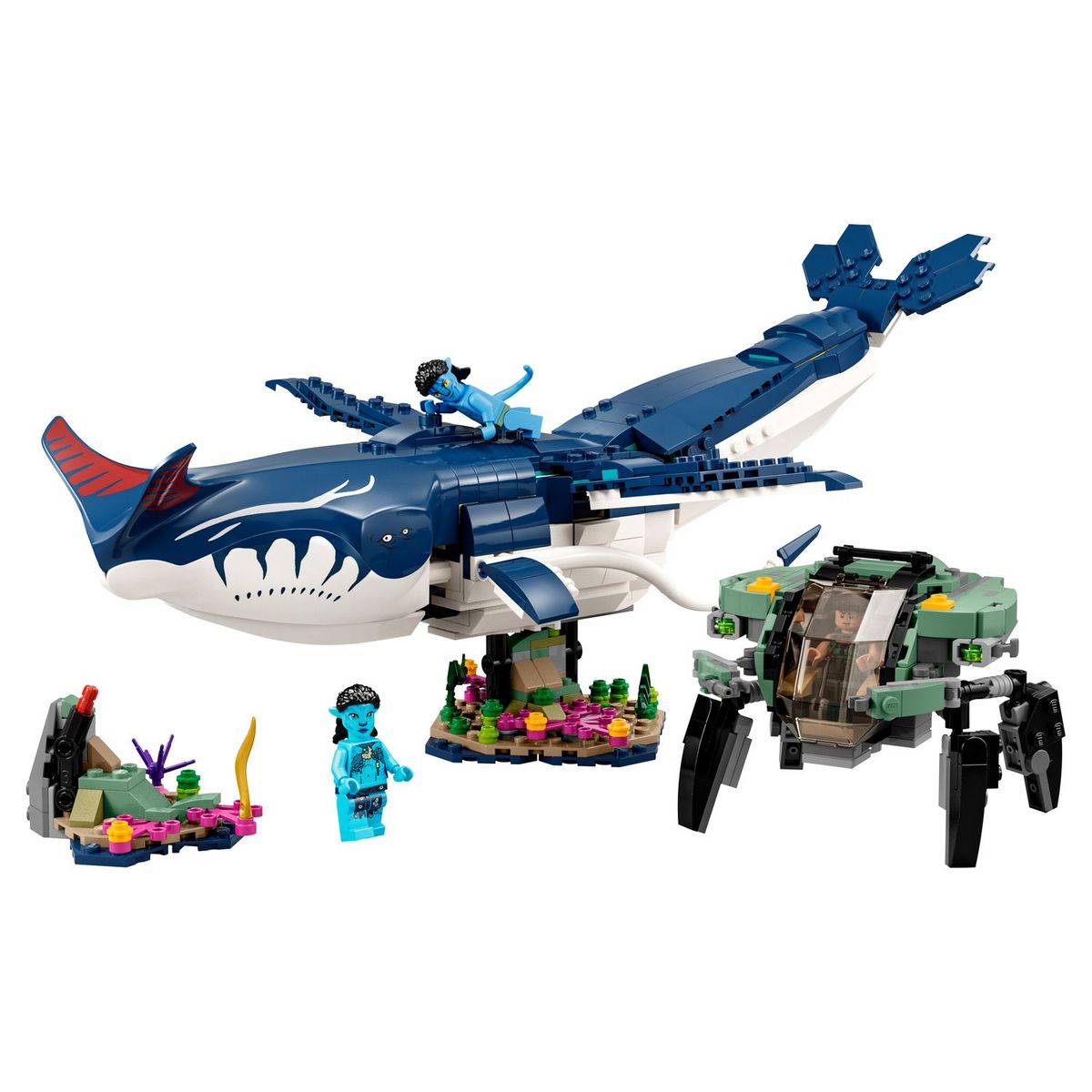 LEGO Avatar 75579 Payakan la Tulkun et Crabsuit, Jouet de Construction, La Voie de l'Eau Film, Set Océan Sous-Marin avec Figurine Animal Marin
