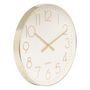 Voir la diapositive 2 : ATMOSPHERA Horloge Murale Design  Laure  50cm Doré