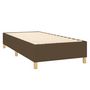 Voir la diapositive 5 : VIDAXL Sommier a lattes de lit matelas LED Marron fonce 80x200cm Tissu