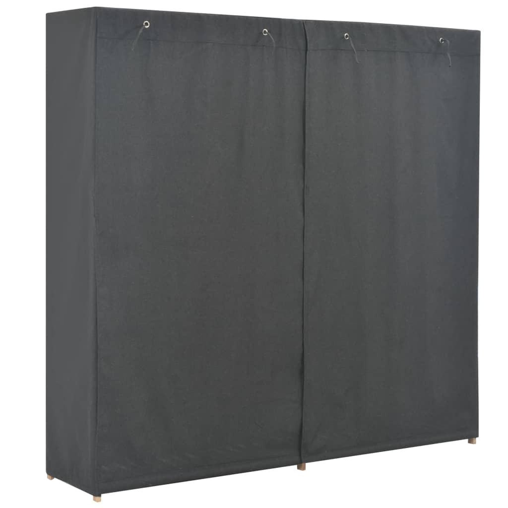 Voir la diapositive 3 : VIDAXL Garde-robe Gris 200 x 40 x 170 cm Tissu