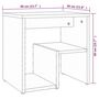 Voir la diapositive 6 : VIDAXL Tables de chevet 2 pcs Sonoma gris 40x30x40 cm Bois ingenierie