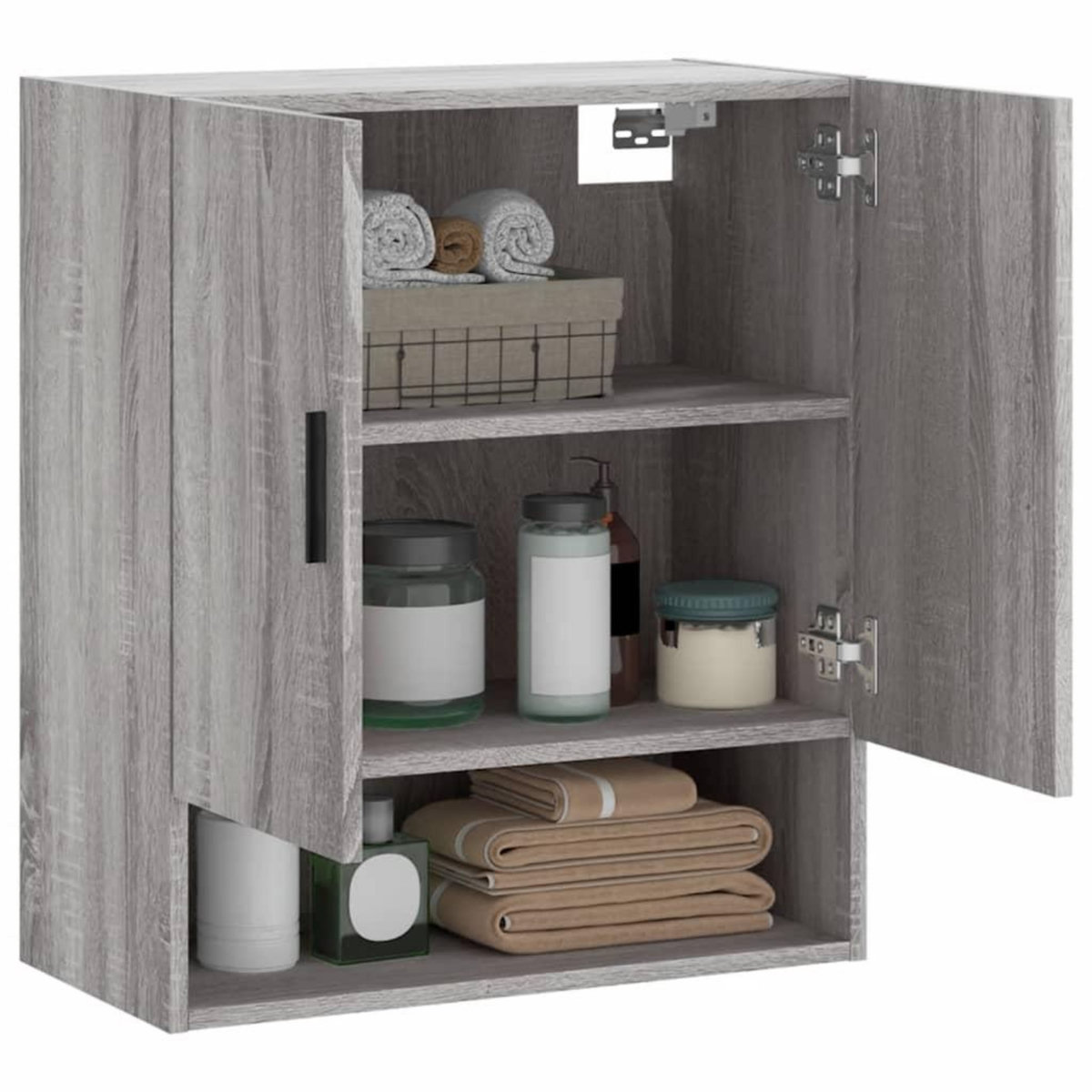 VIDAXL Armoire murale sonoma gris 60x31x70 cm bois d'ingenierie