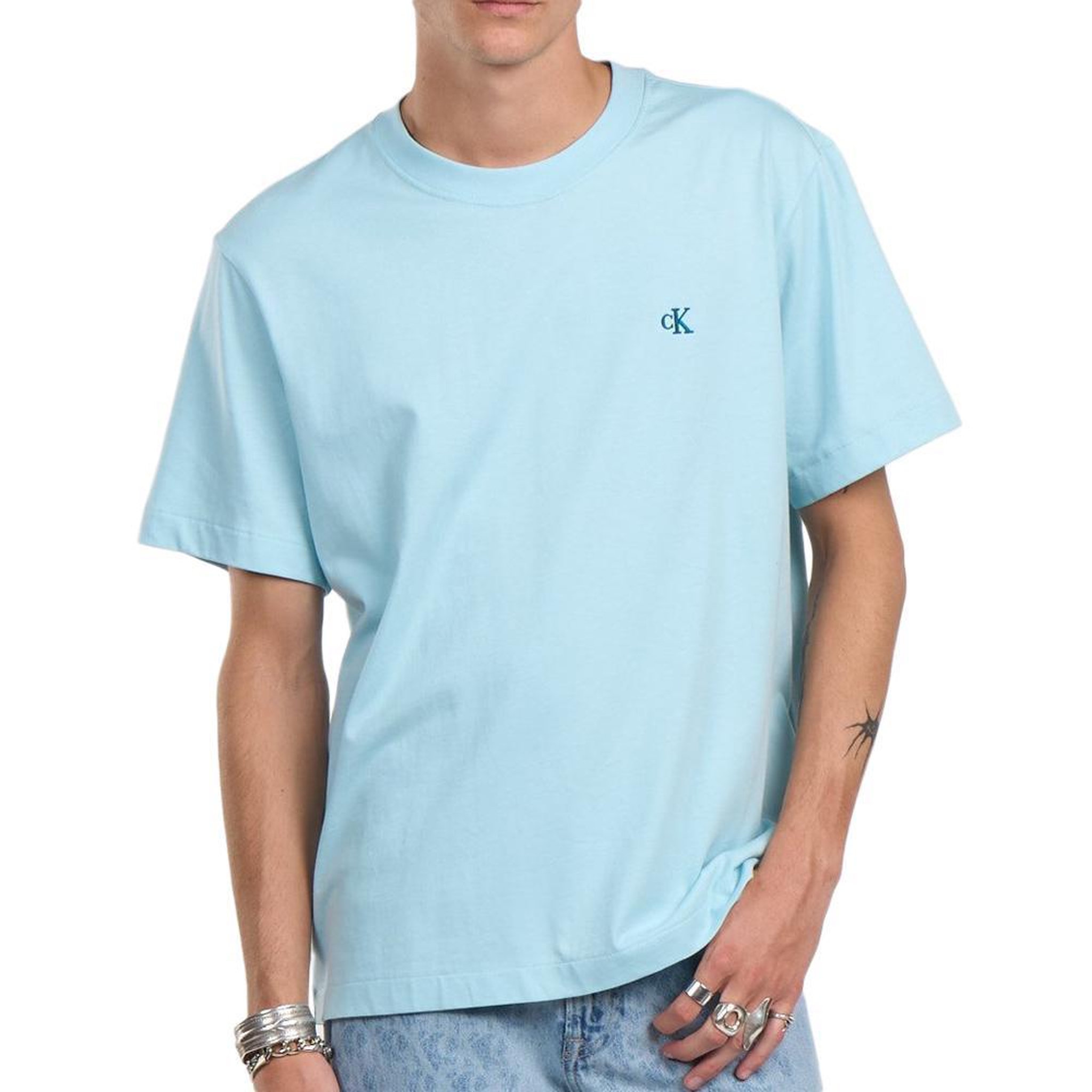 Voir la diapositive 1 : CALVIN KLEIN JEANS T-Shirt Bleu Homme Calvin Klein Jeans Easy LV04RC275G