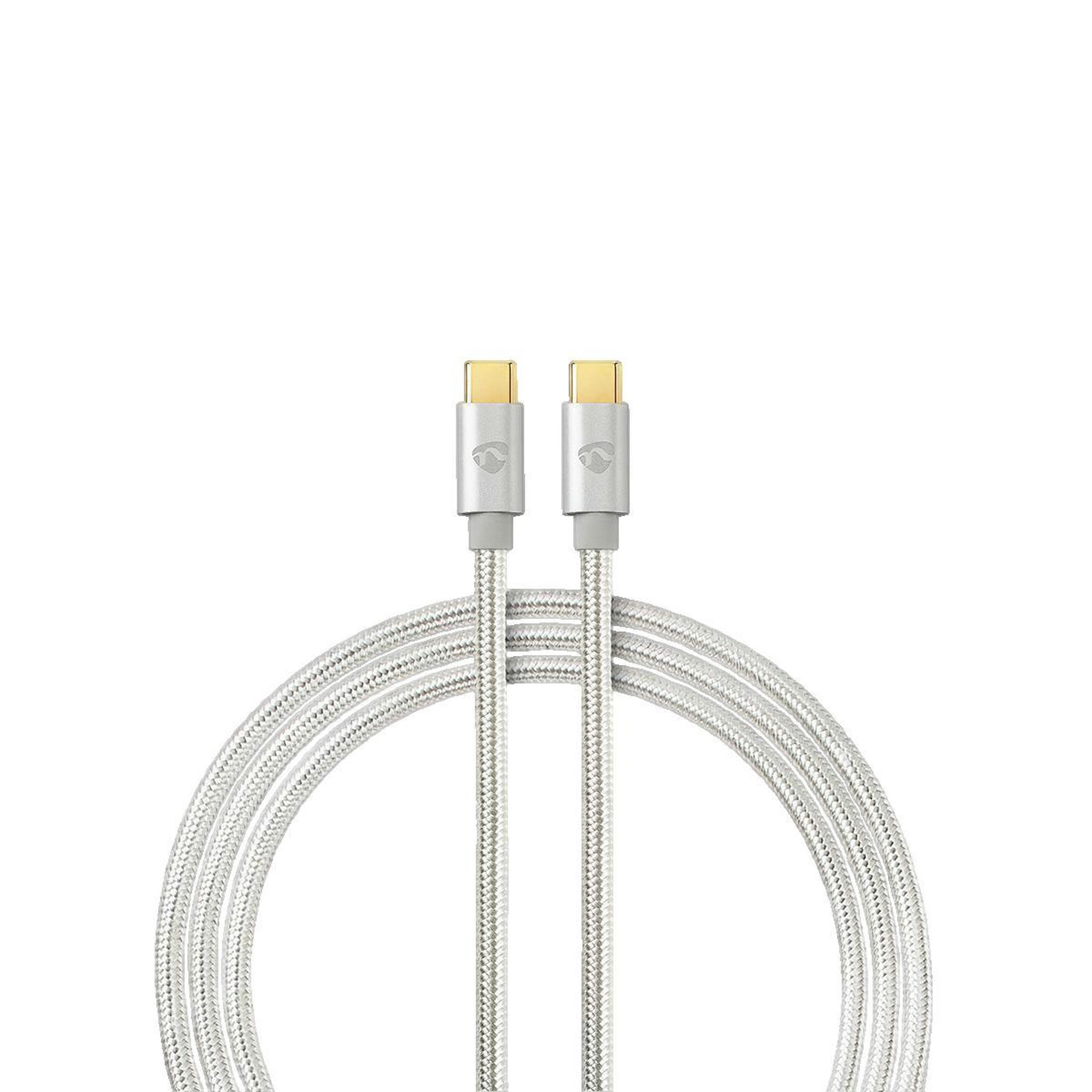 NEDIS Câble USB Nedis CCTB64700AL20 USB 3.2 Gen 1 Type-C 2 m aluminium