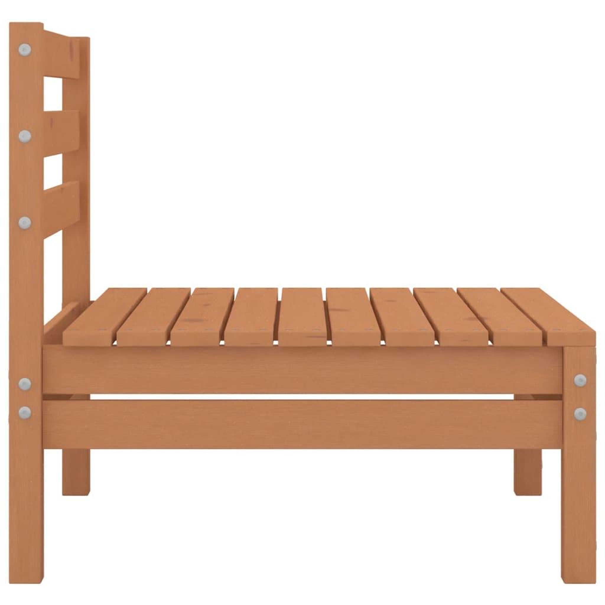 Voir la diapositive 5 : VIDAXL Salon de jardin 8 pcs marron miel bois de pin massif