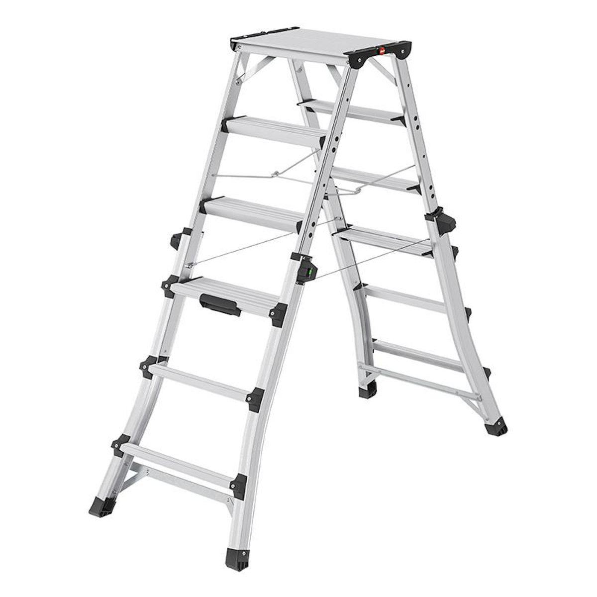 HAILO Escabeau double accès professionnel télescopique 2x6 marches HAILO D100