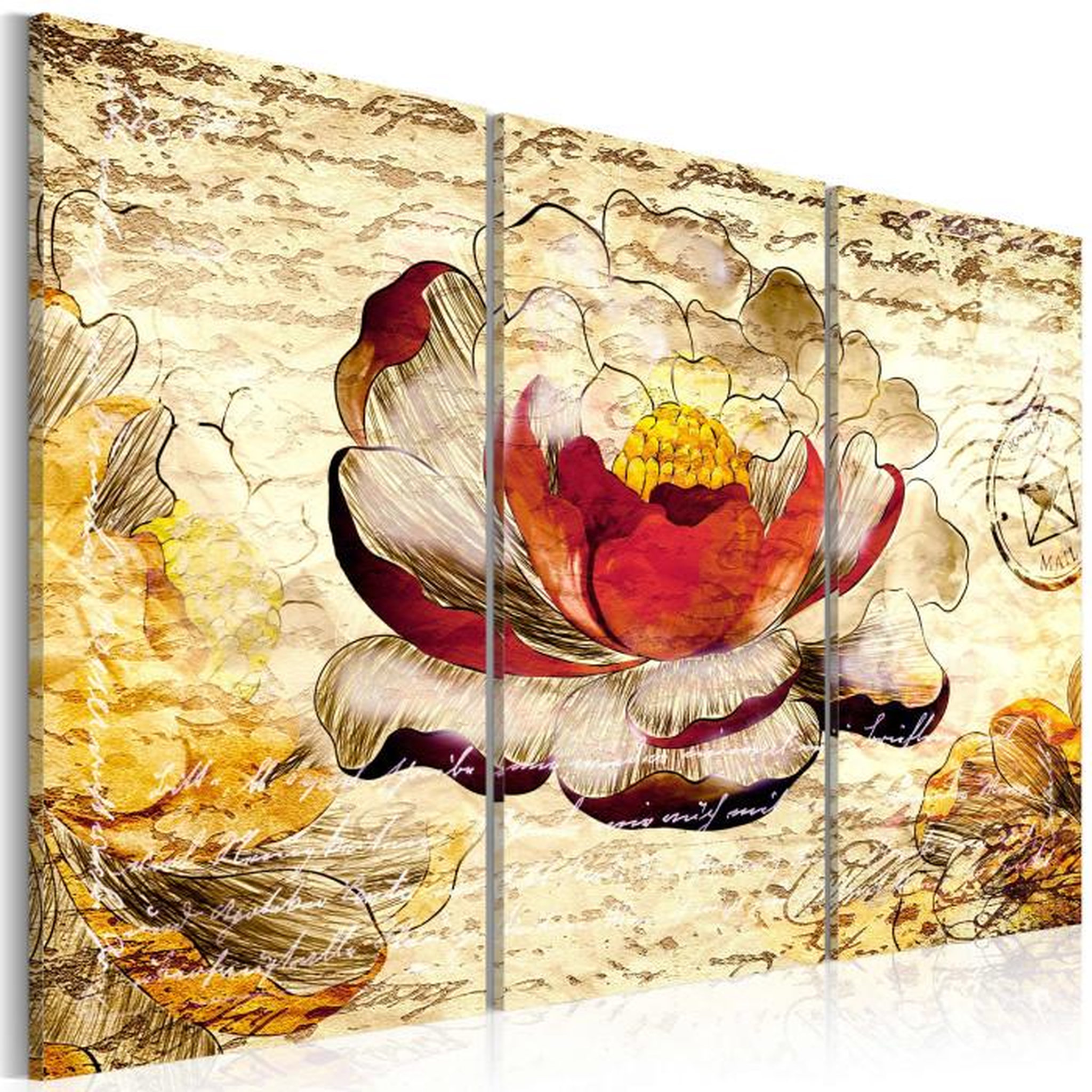 Paris Prix Tableau Imprimé  Fleurs en Rétro. Coloris disponibles : Multicolore