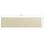 Voir la diapositive 6 : VIDAXL Ecran de balcon Creme 75x300 cm Tissu Oxford