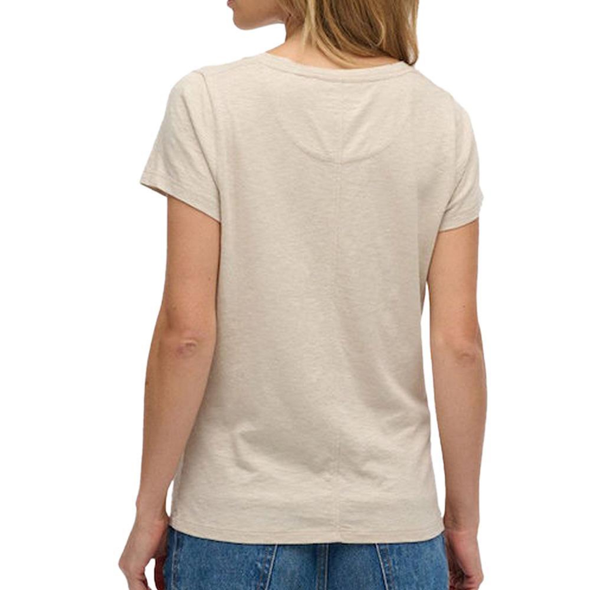 Voir la diapositive 2 : SUPERDRY T-shirt Beige Femme Superdry Studios Scoop